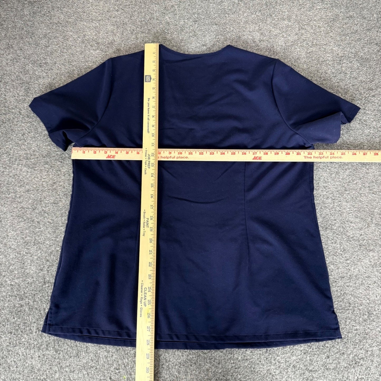 FIGS Casma 3 Pocket Scrub Top Womens XL Navy Blue V-Neck Stretch Medical Uniform