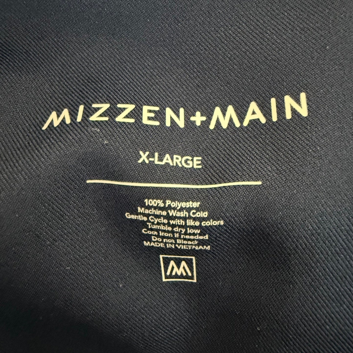 Mizzen+Main Pants Mens XL 36x30 Navy Blue Athletic Pants Joggers Ankle Split