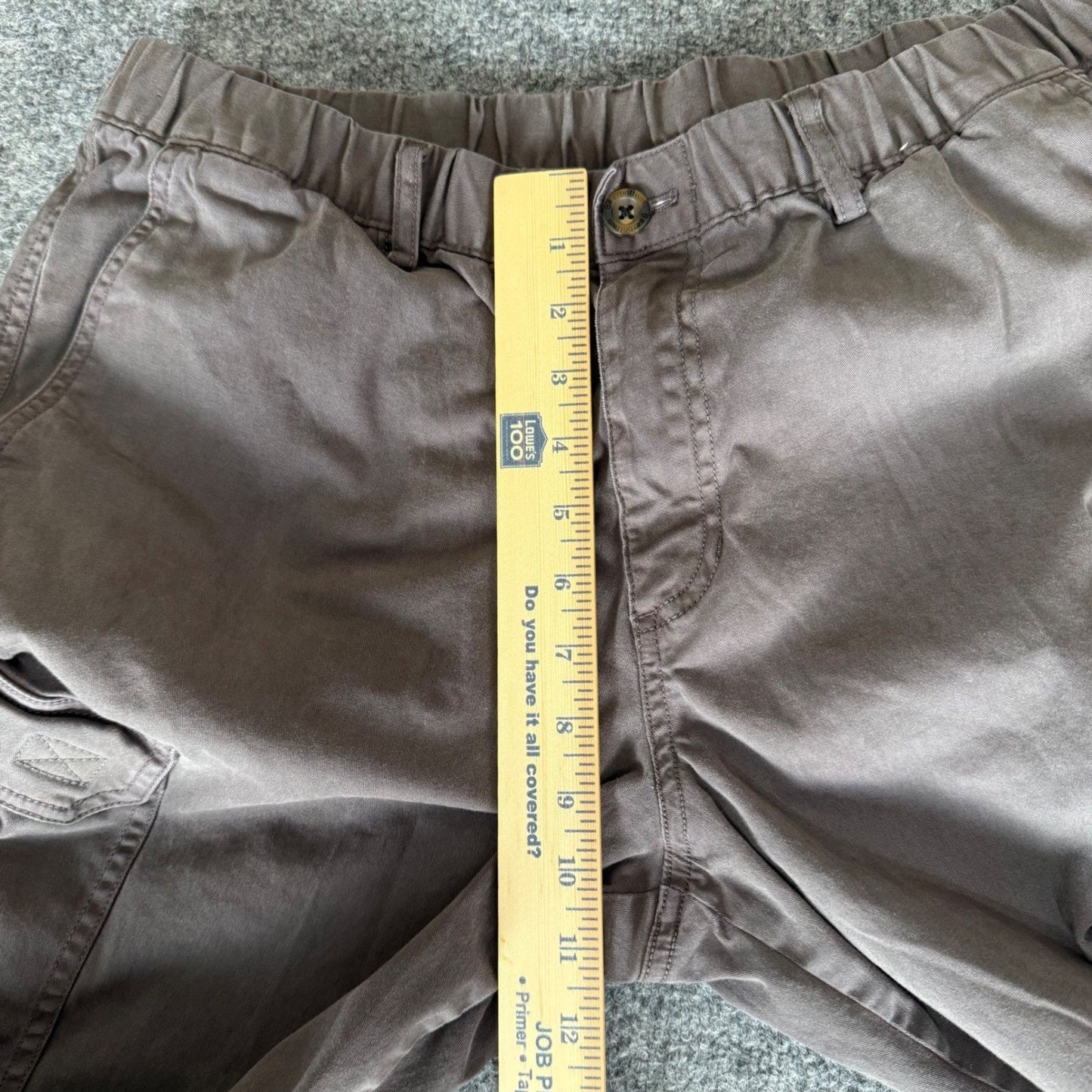 Bearbottom Clothing Mens Jogger Pants Gray Large 32x30 Casual Utility Stretch