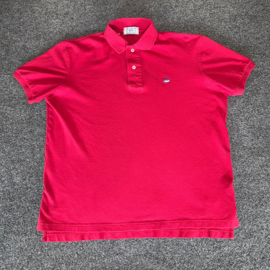 Southern Tide Skipjack Polo Shirt Mens Medium Magenta Short Sleeve Cotton Golf
