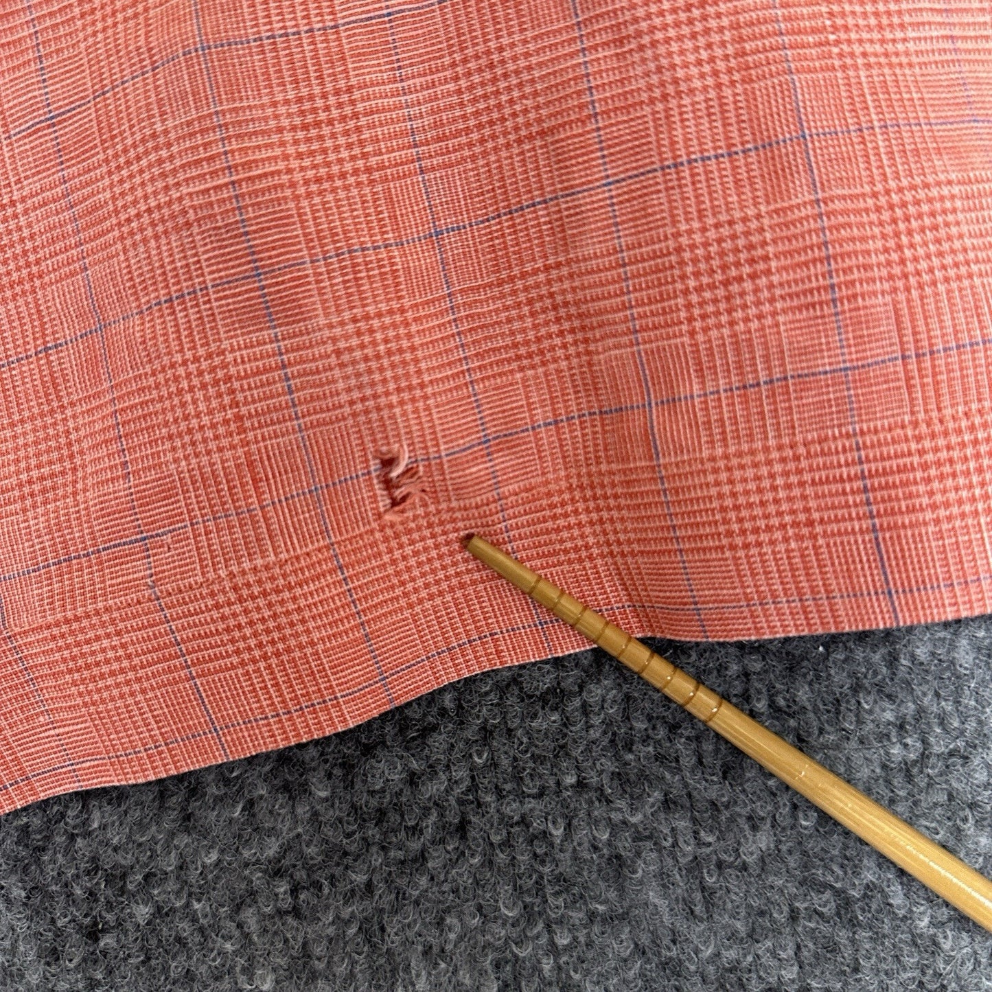 Jos A Bank Traveler Shirt Men XL Coral 100% Linen Button Down Long Sleeve Pocket