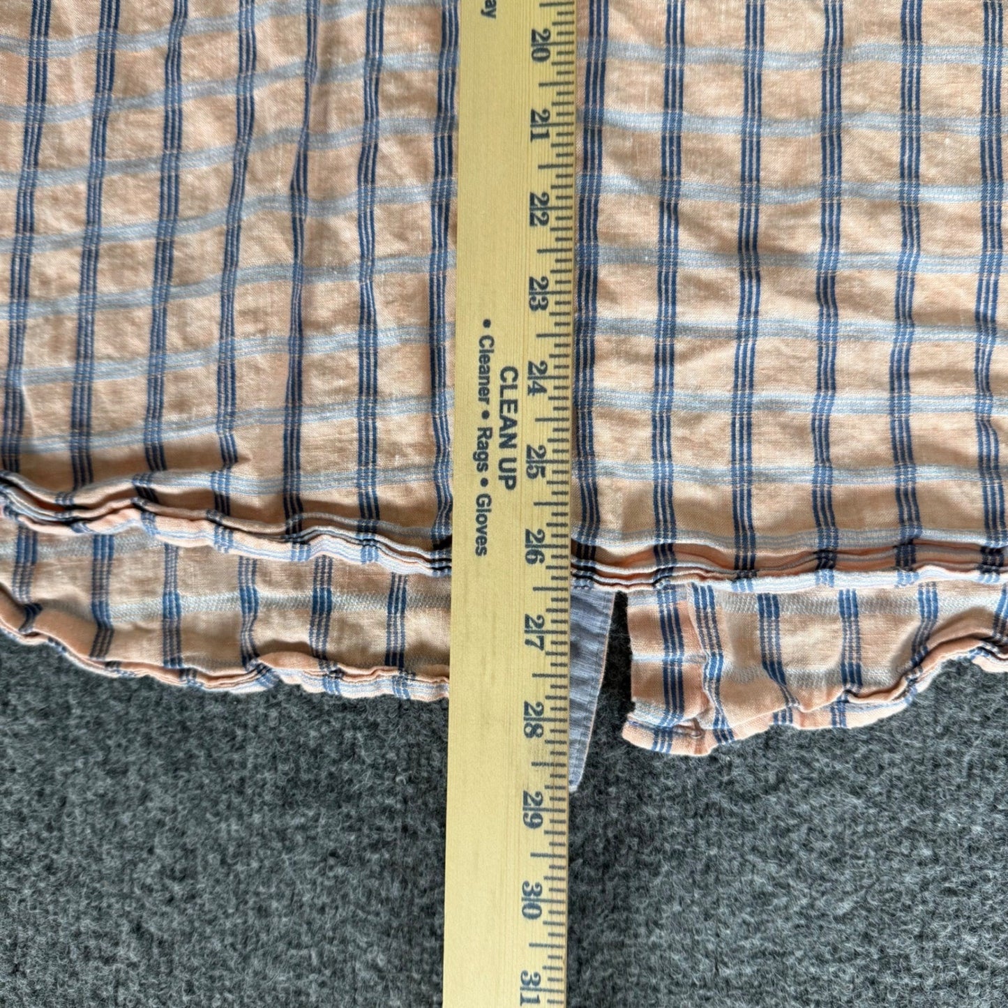 Tommy Bahama Mens XXL Island Modern Fit Linen Blend Plaid Short Sleeve Shirt