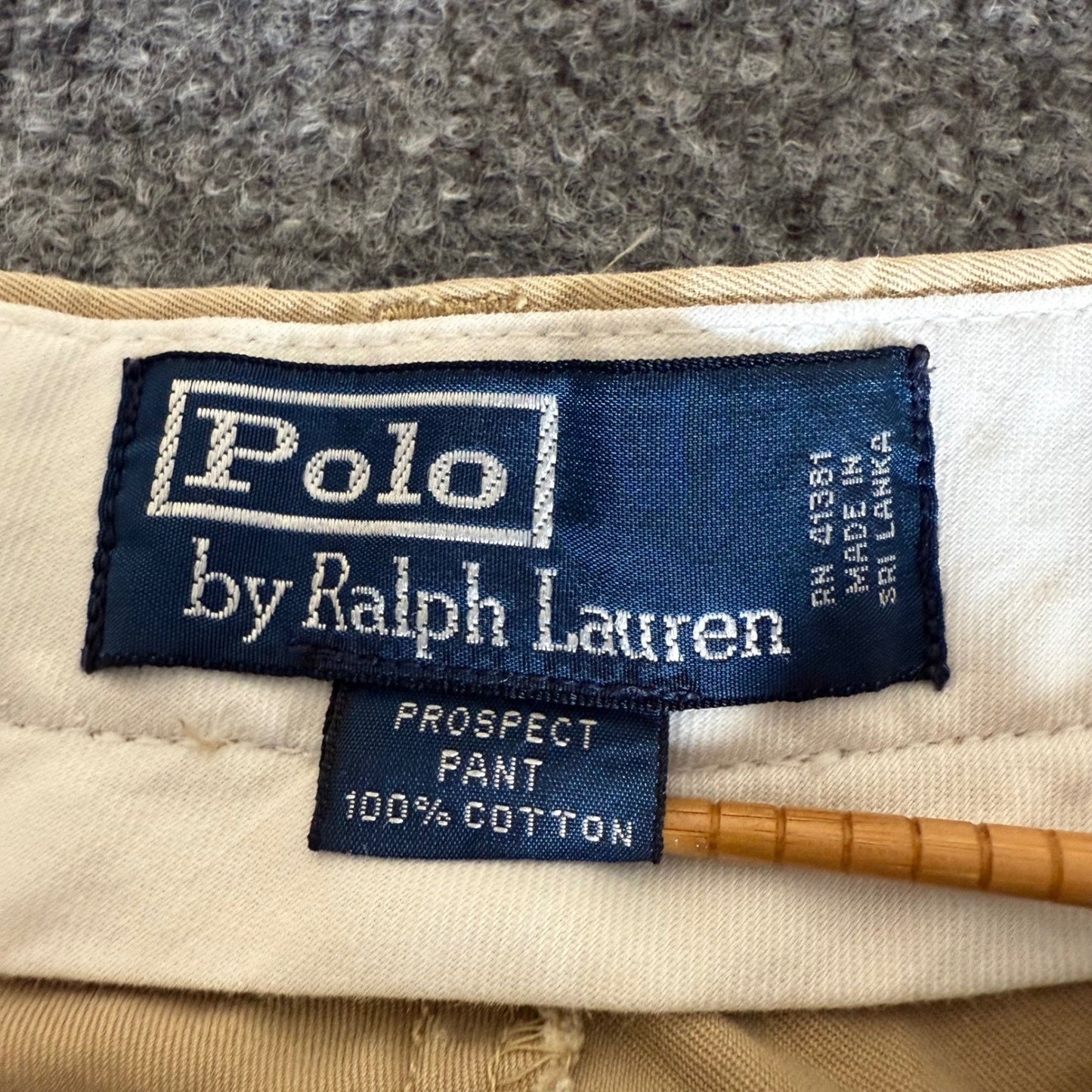 Polo by Ralph Lauren Prospect Pant Mens 36x32 (Fits 34x31) Beige Chino Casual