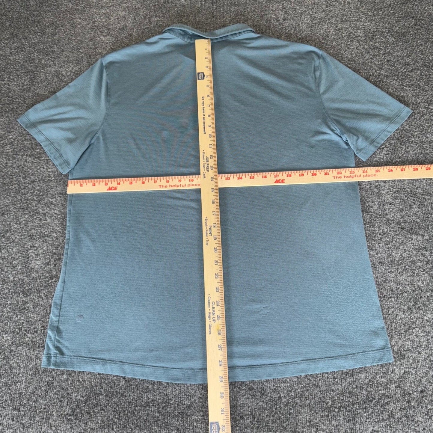 Lululemon Polo Shirt Mens XL Blue Athletic Fit Moisture Wicking Golf Active