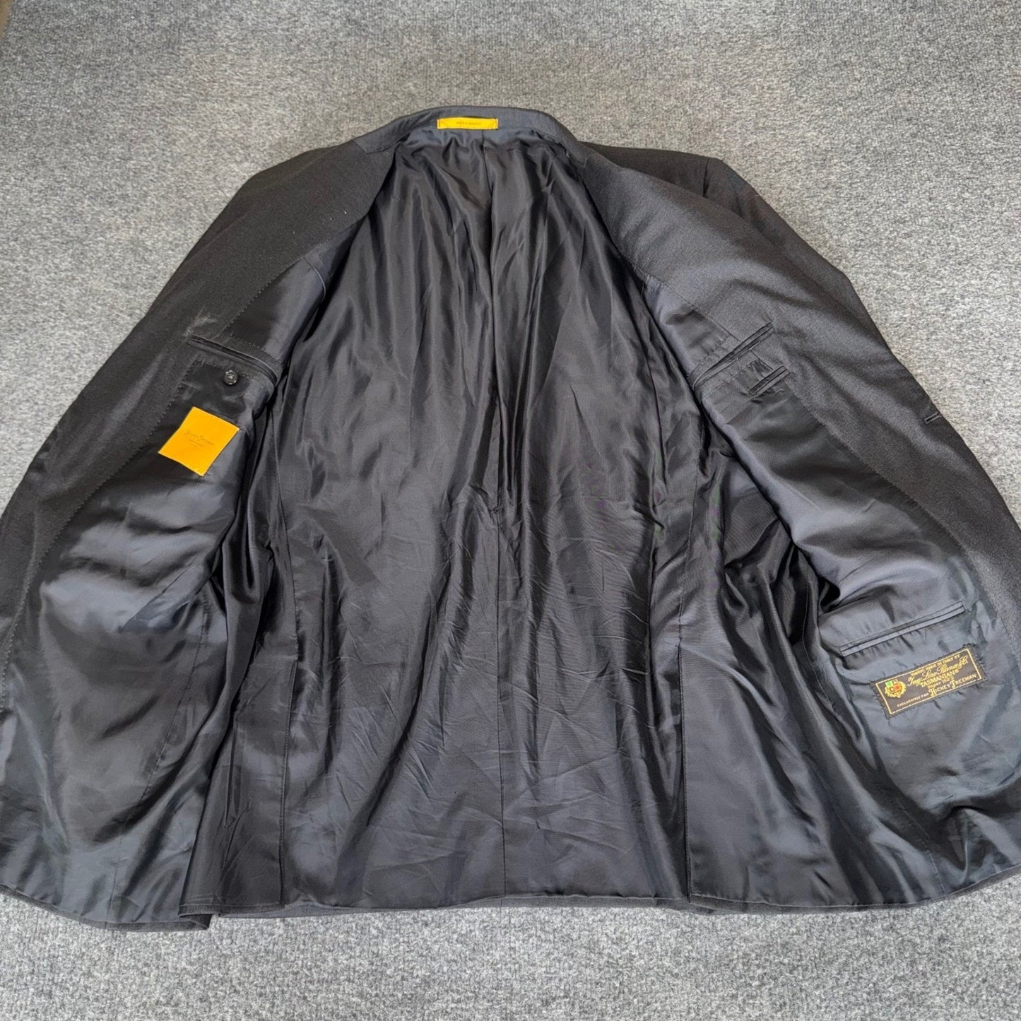 Hickey Freeman Loro Piana Tasmanian Super 150's Blazer Mens 46R Gray Wool Coat