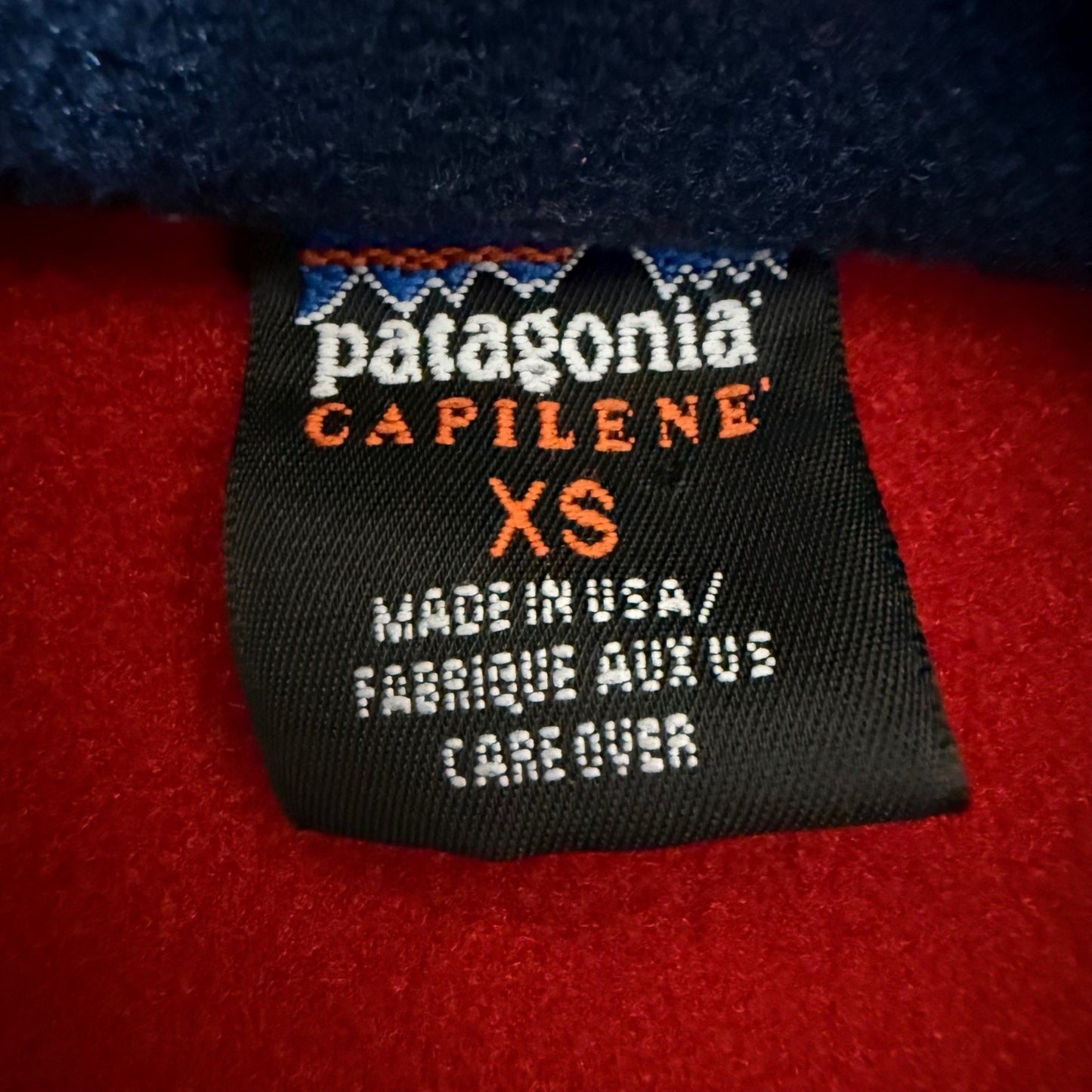 Patagonia Capilene Fleece Pullover Men XS Red 1/4 Zip Lightweight Sweater Jacket