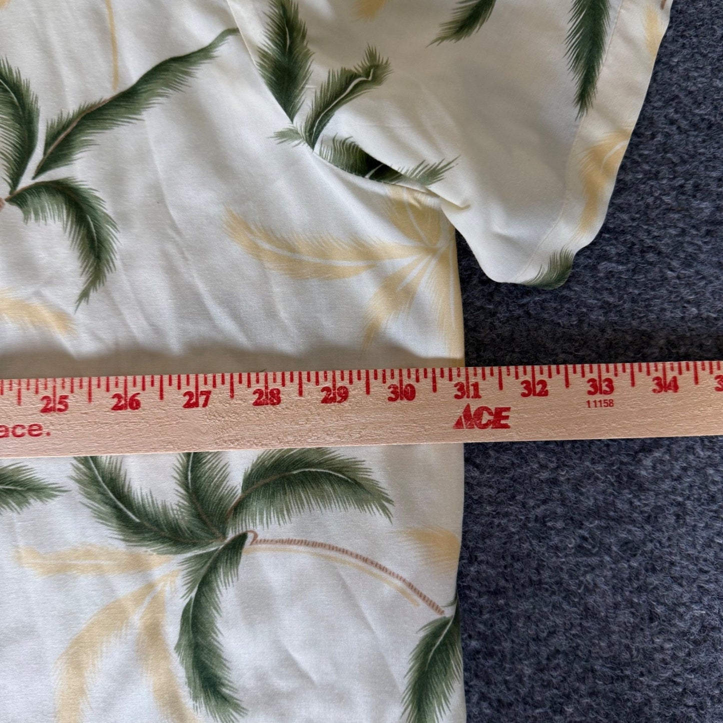 Paradise Found Hawaiian Shirt 3XL Rayon Tropical Palm Tree Short Sleeve Aloha