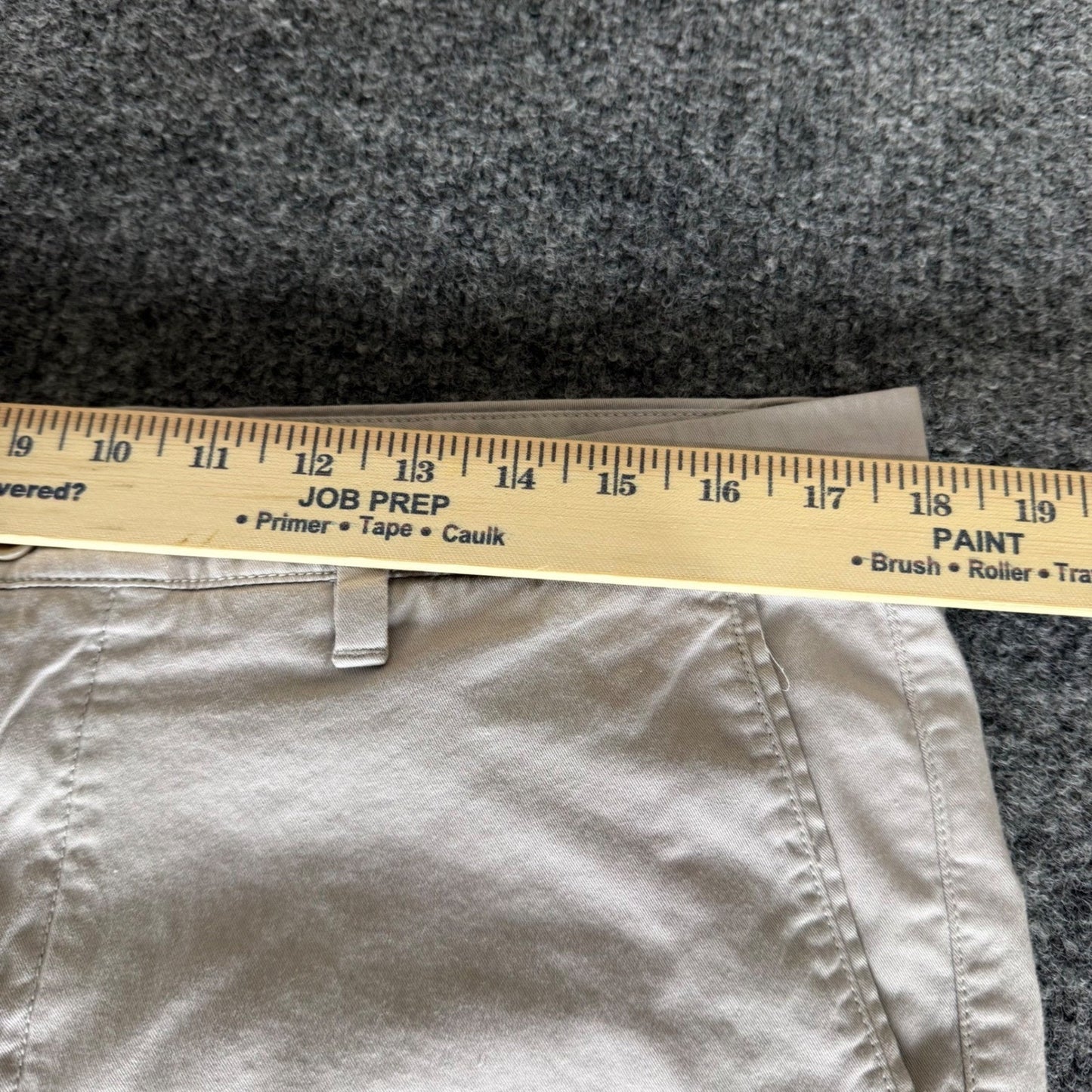 UNTUCKit Mens Chino Pants 35x30 (36x29) Gray Straight Fit Pima Cotton Casual