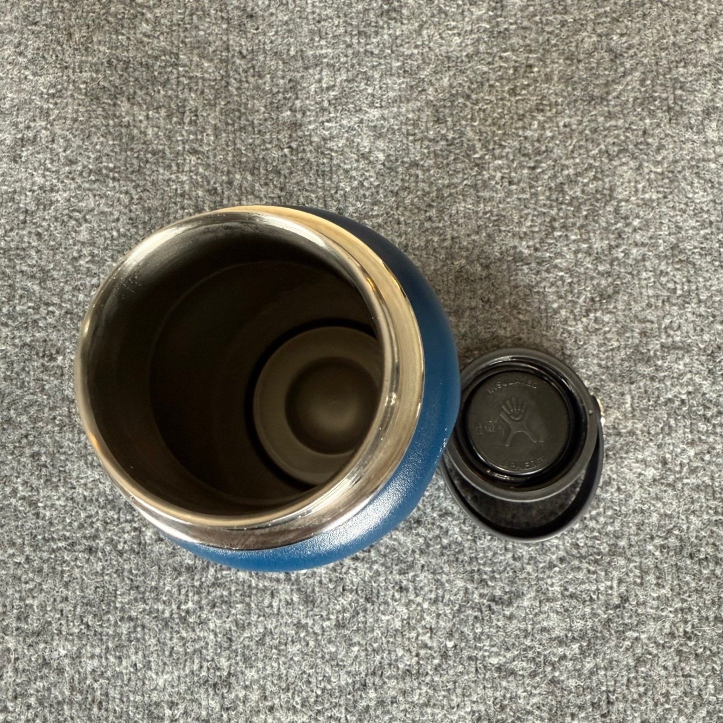 Hydro Flask 32oz Wide Mouth Water Bottle Blue w/Handle Insulated Stainless Steel