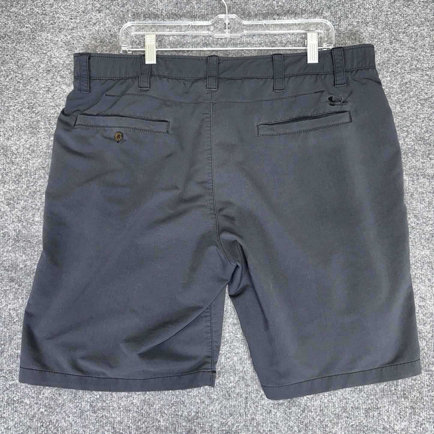 Under Armour Golf Shorts Mens 40 (38x10) Blue Heatgear Chino Mid Rise Adult