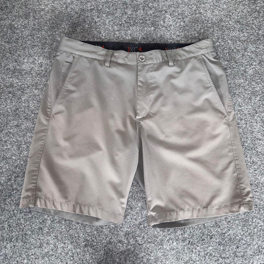 Johnston & Murphy XC4 Shorts Mens 34 Gray Performance Stretch Golf Casual Travel