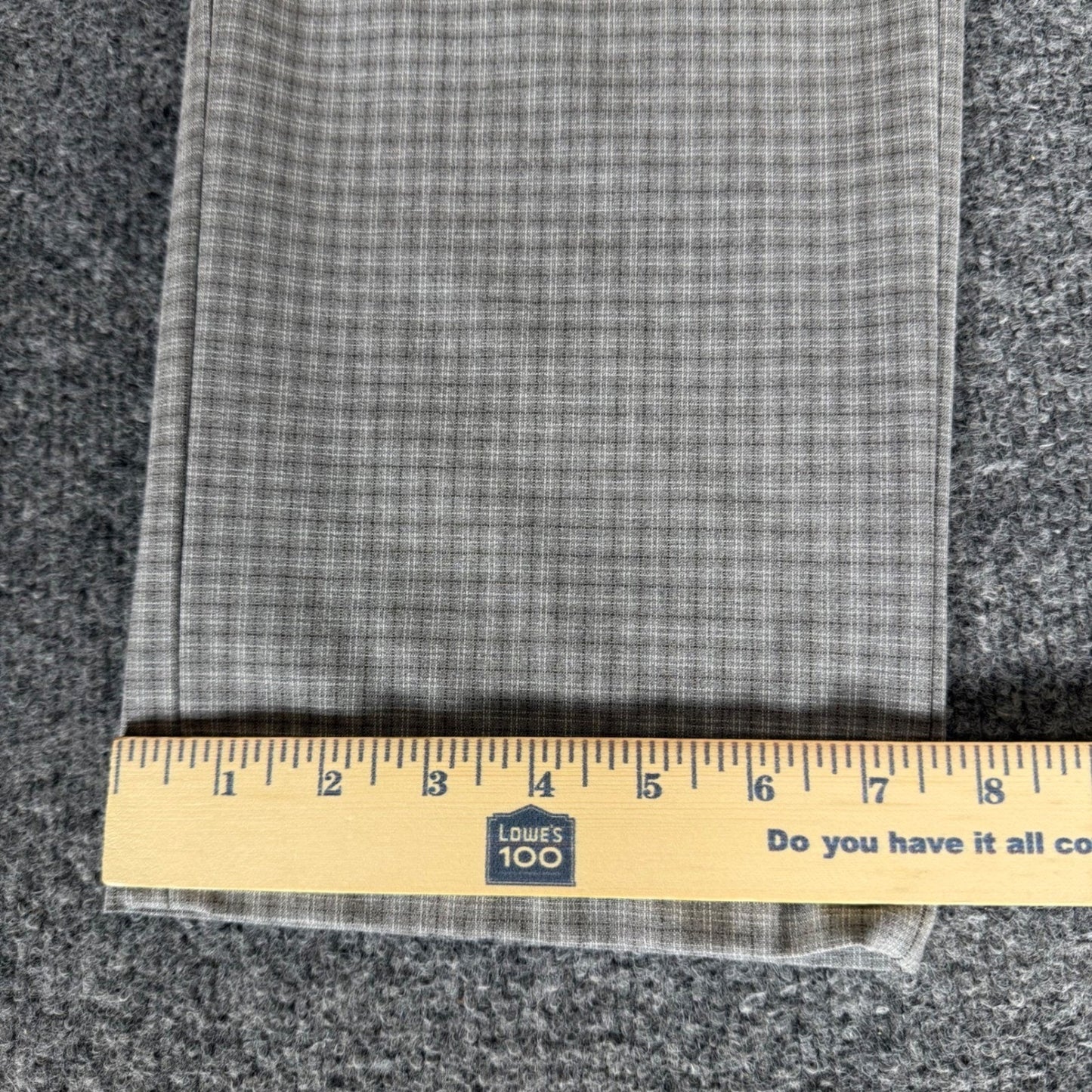Lauren Ralph Lauren Mens Gray Plaid Dress Pants 33x30 (32x29.5) Stretch Trousers