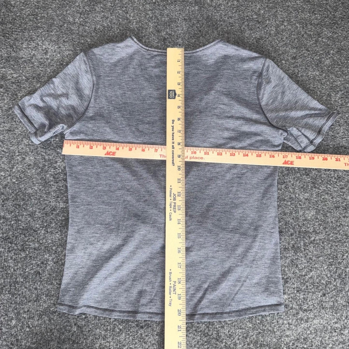 Lululemon Do The Daily Shirt Womens Small Gray Twist Front Short Sleeve Athletic