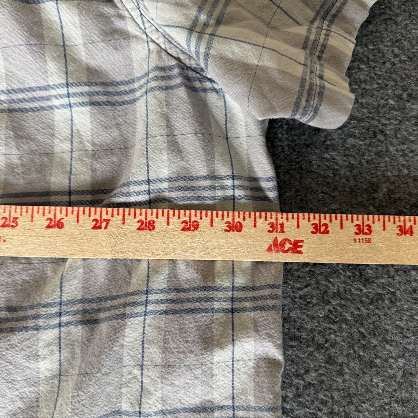 Carhartt Shirt Mens 4XL Plaid Short Sleeve Button Up Work Durable Tough Utility