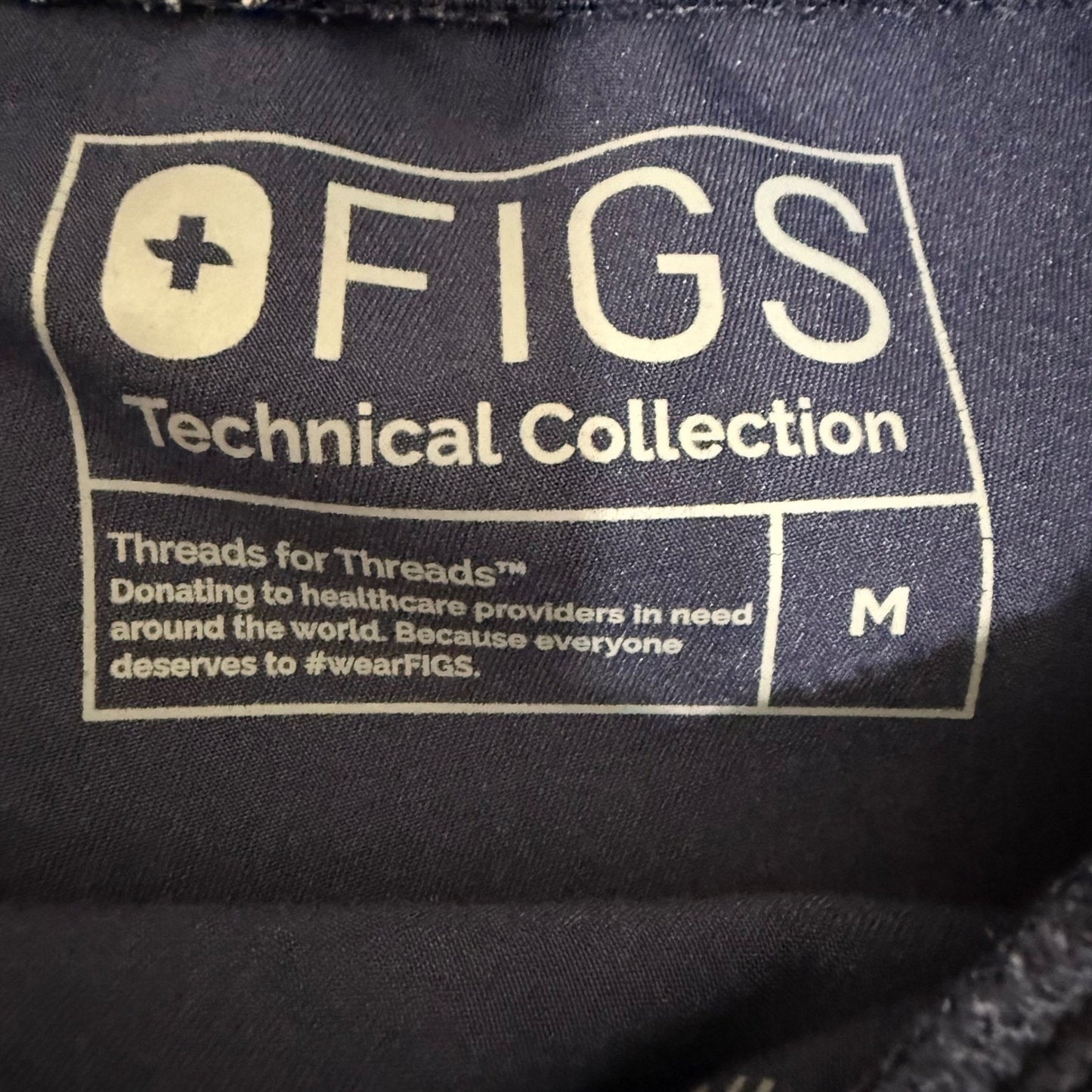 FIGS Zamora Mens Jogger Scrub Pants Medium Navy Blue Medical Nurse Healthcare