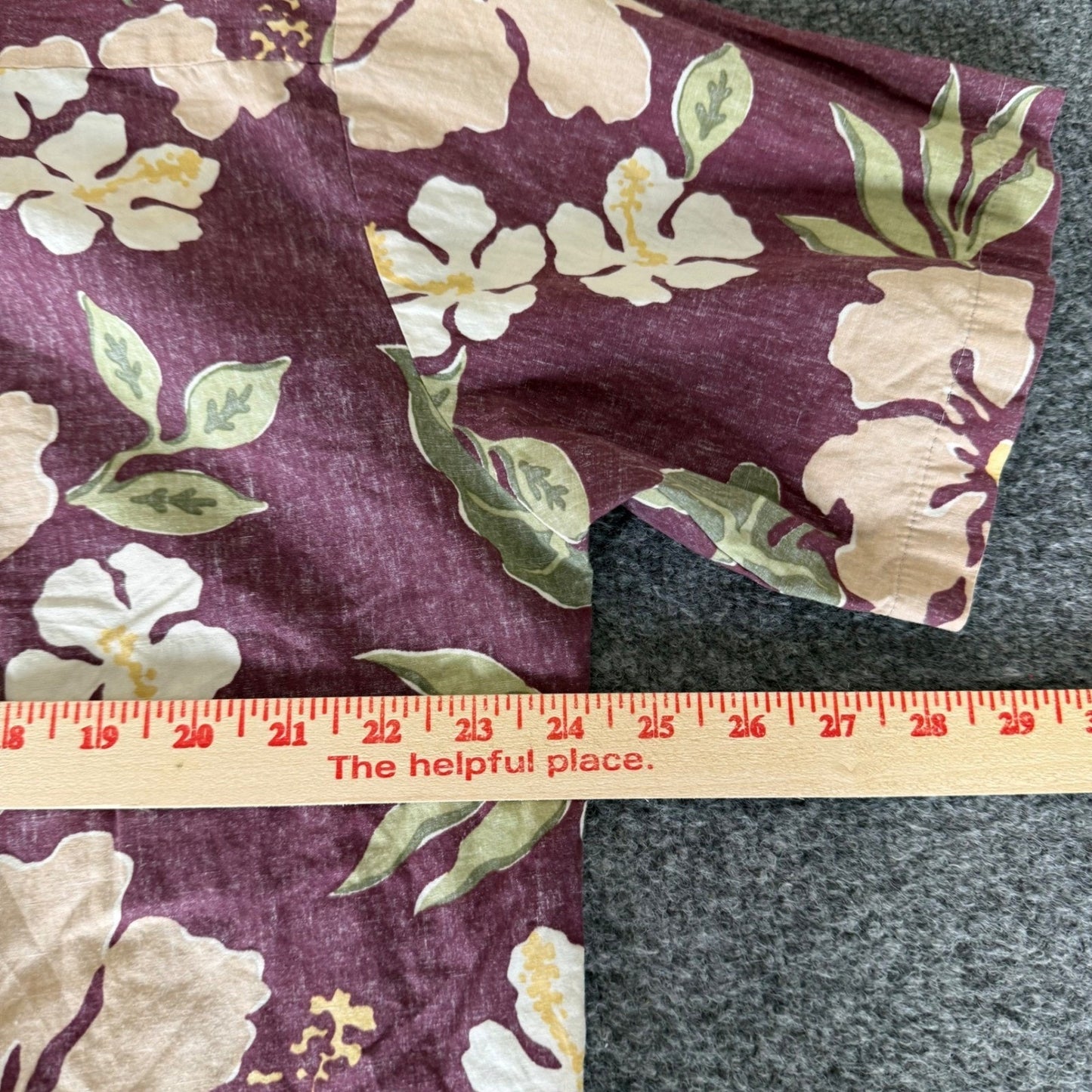 Cooke Street Hawaiian Shirt Mens L Floral Aloha Reverse Print Button Up Vacation