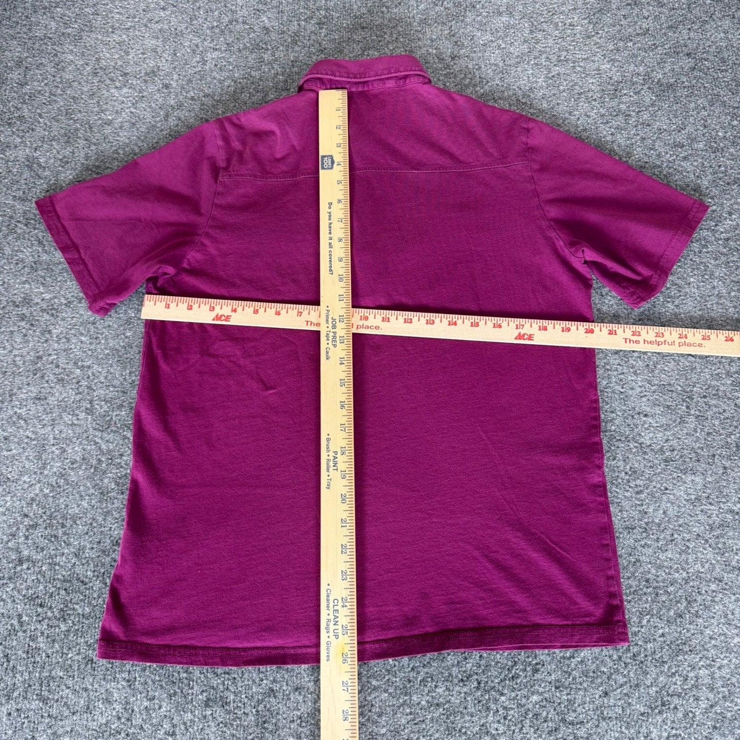 Criquet Mens Polo Shirt Medium Magenta Short Sleeve Casual Golf Preppy Cotton