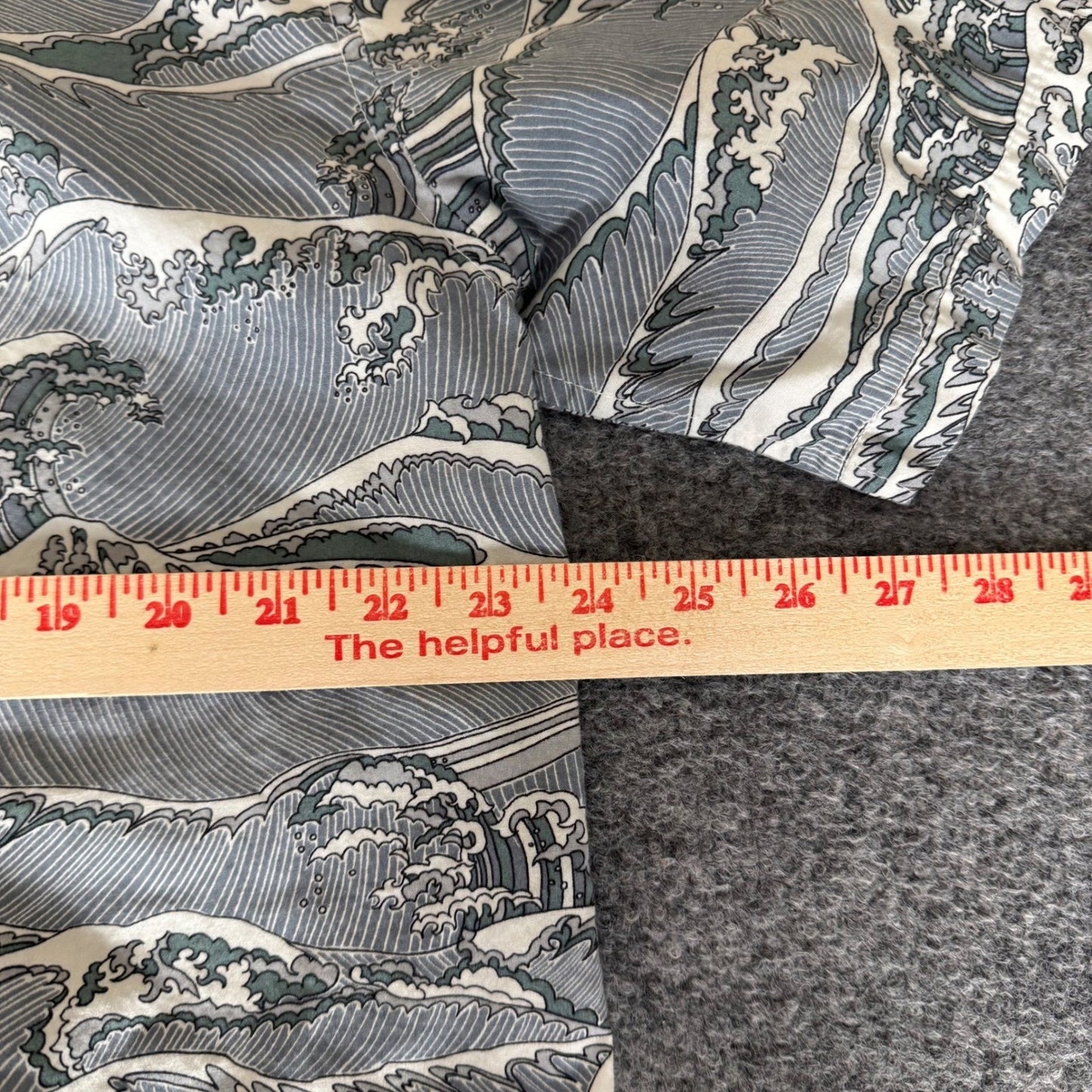 Cooke Street Hawaiian Shirt Mens Large Tropical Waves Button Up Aloha Vacation