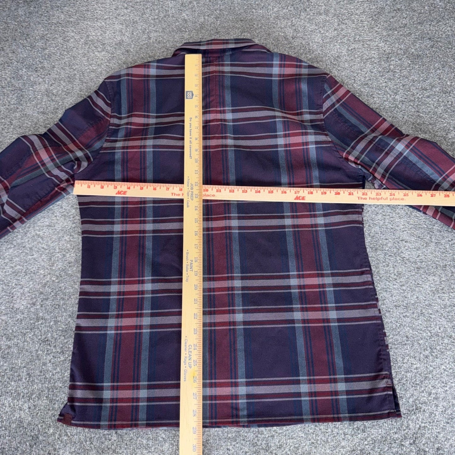 Lululemon Masons Peak Mens Medium Plaid Long Sleeve Button Shirt Flannel Casual
