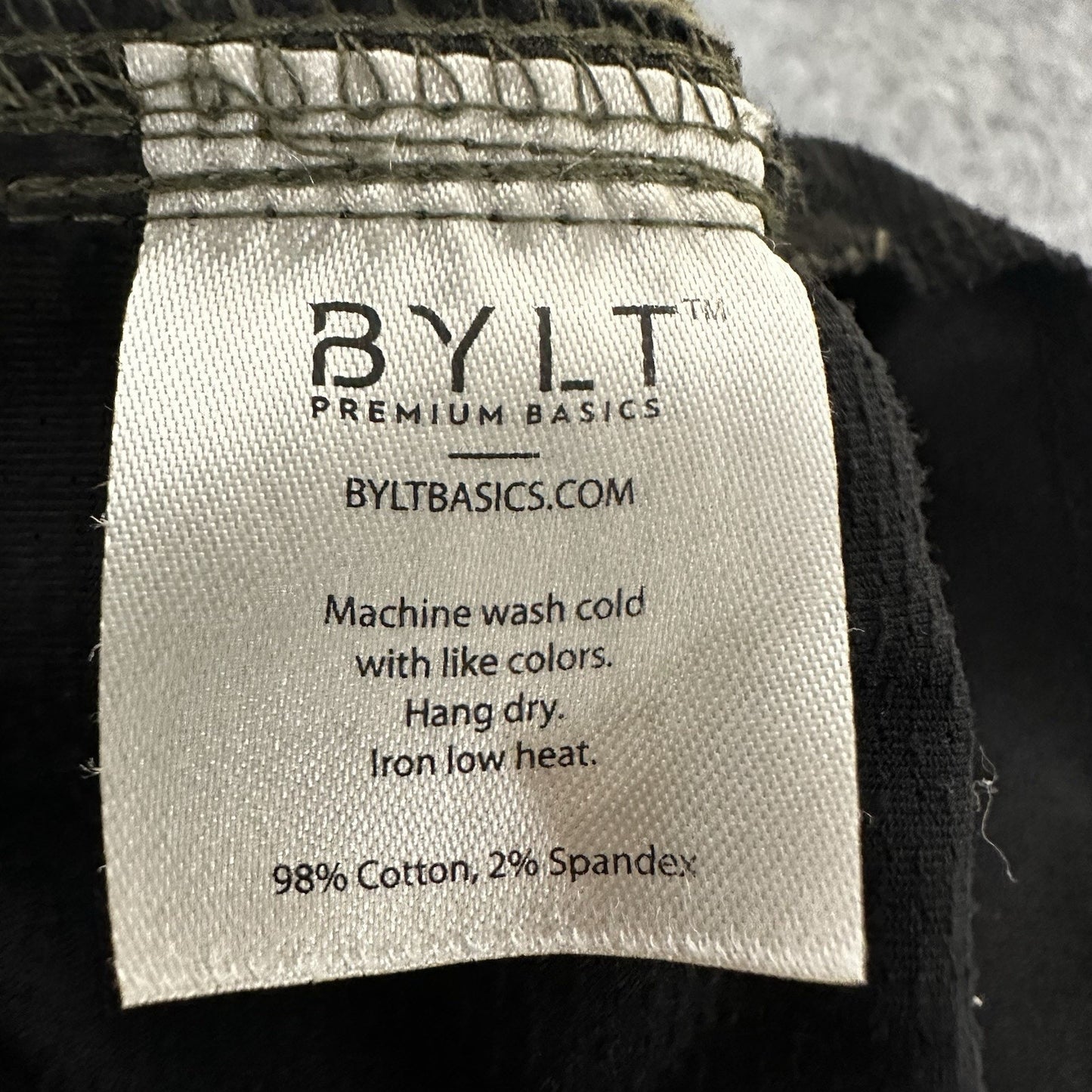 BYLT Pants Men's M 30x30 Olive Green Tapered Ripstop Drawstring Utility Jogger