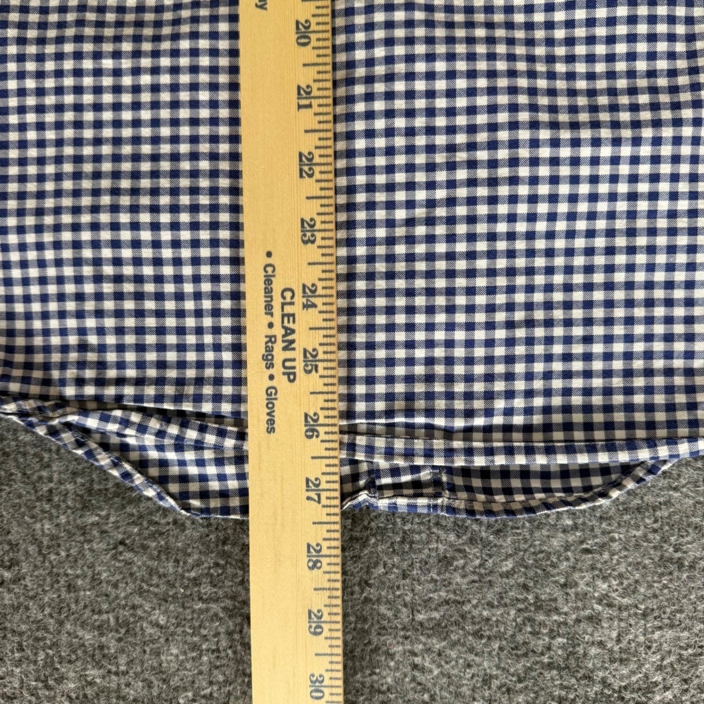 J.Crew Mens Large Lightweight Cotton Gingham Button Down Shirt Blue Long Sleeve