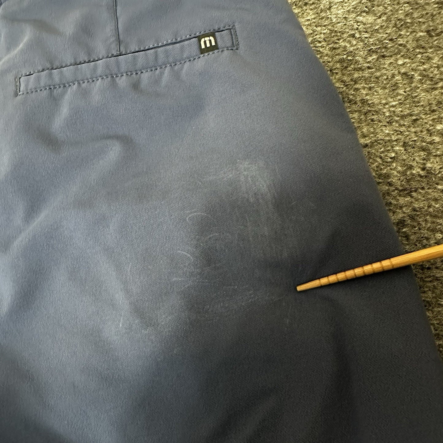 Travis Mathew Golf Pants Men's 34 (35x30) Blue Chino Performance Mid Rise Casual