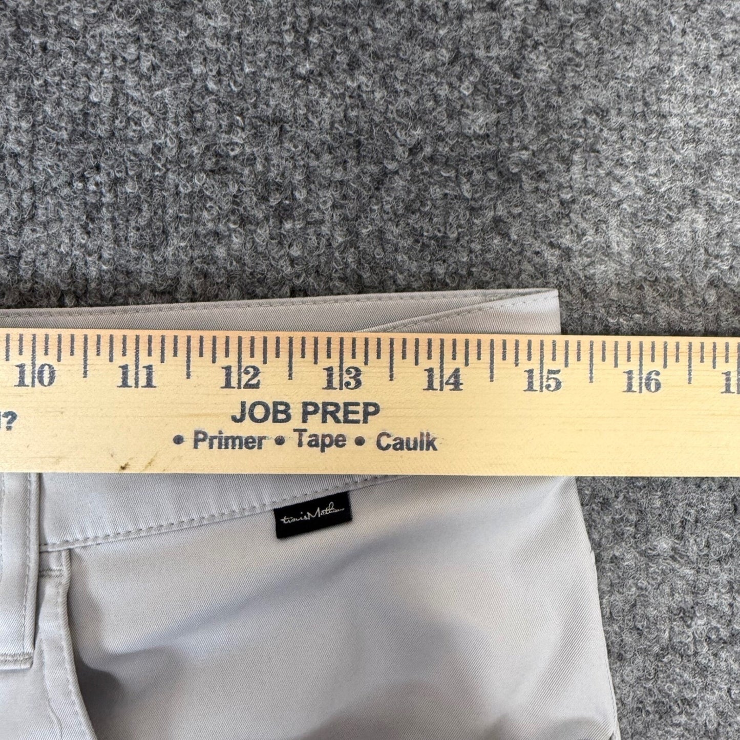 Travis Mathew Golf Pants Men's 30x27 Gray Chino Low Rise Stretch Athletic Casual