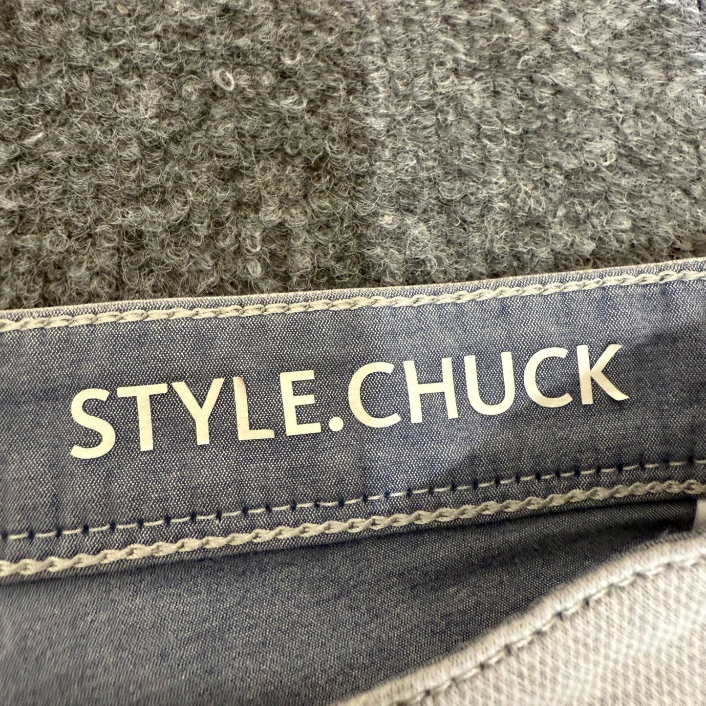 Brax Chuck Pants Mens 38x32 (Fits 36x31) Gray Stretch Chino Casual Modern Fit