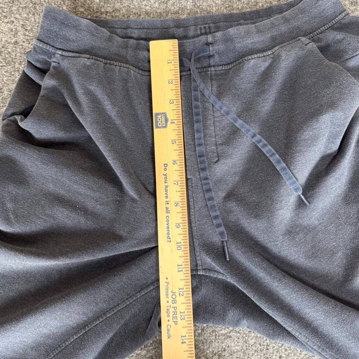 Lululemon Mens City Sweat Jogger French Terry Charcoal Grey Pants Large
