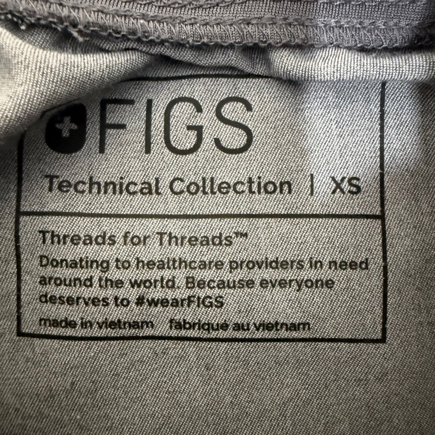 FIGS Zamora High Waisted Jogger Scrub Pants Womens XS Gray Uniform Nurse Doctor