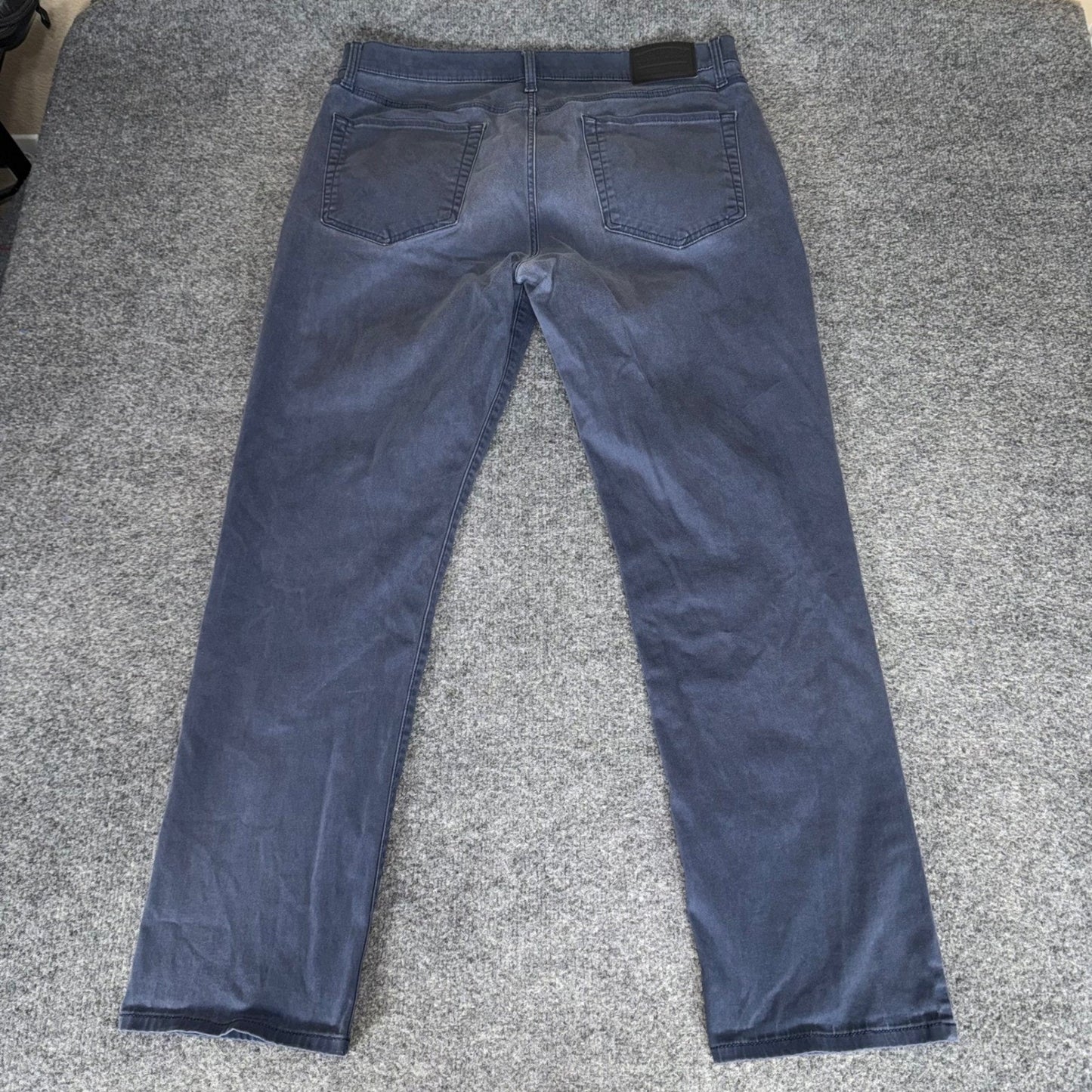 Lucky Brand 121 Slim Straight Pants Mens 36x31 Blue 5-Pocket Chino Casual
