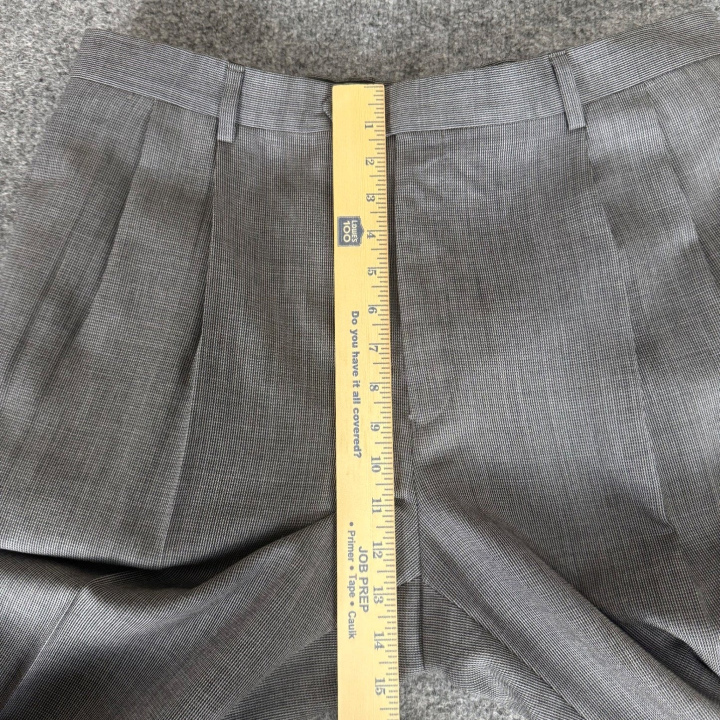 Jos. A. Bank Executive Collection Mens 36x33 Regular Gray 100% Wool Pleated Pant