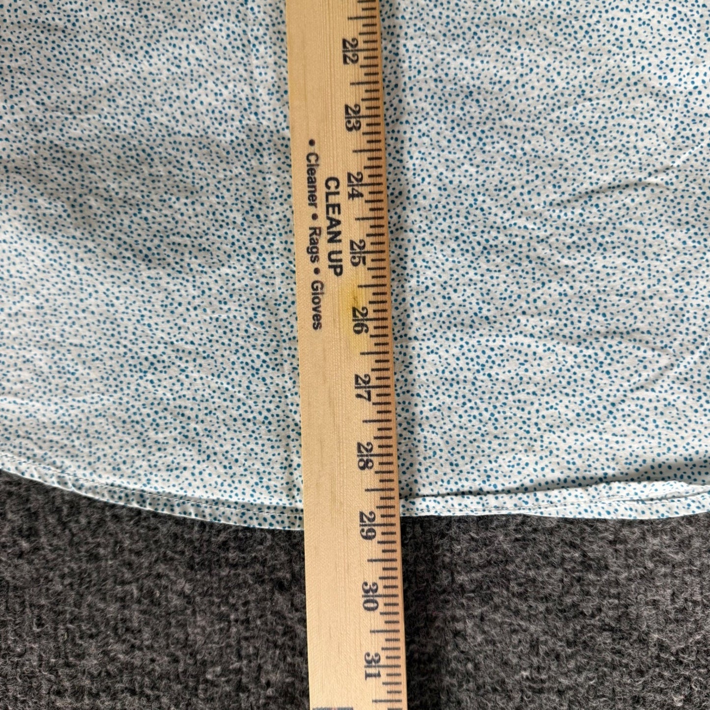 RVCA Mens Large Slim Fit Short Sleeve Button Up Shirt Blue Micro Dot Casual