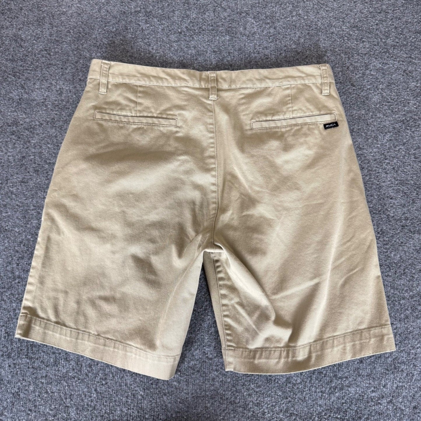 RVCA Week-End Fit Shorts Mens 36 Tan Khaki Casual Streetwear Skate Chino