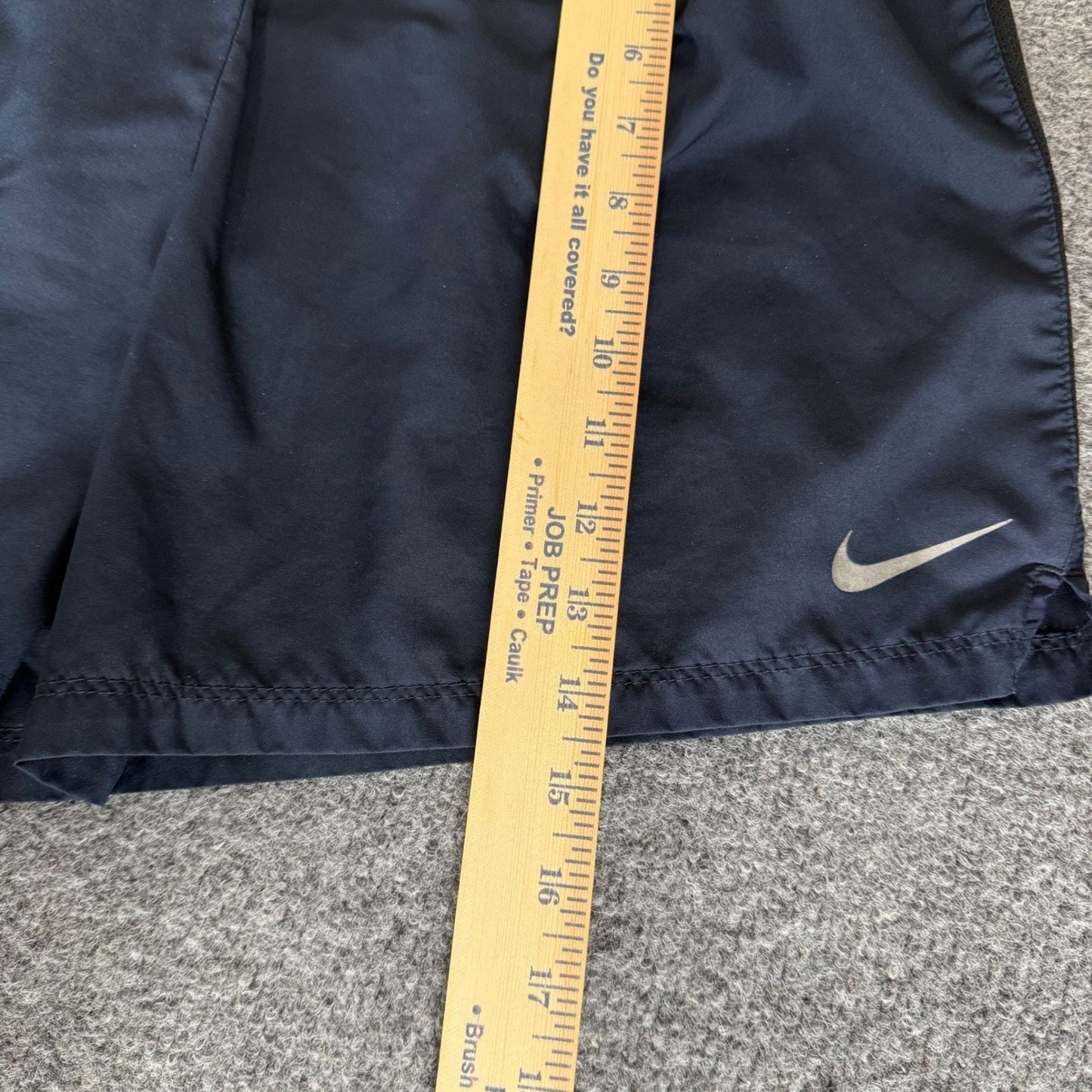 Nike Dri Fit Mens Large Running Shorts Navy Blue Athletic Gym Workout Training