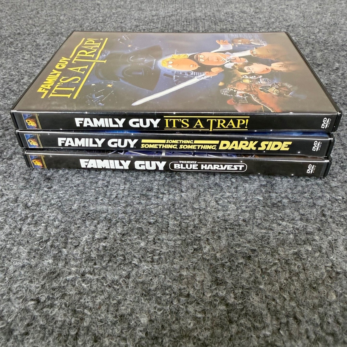 Family Guy Star Wars Parody DVD Blue Harvest It's A Trap Something Dark Side Guy