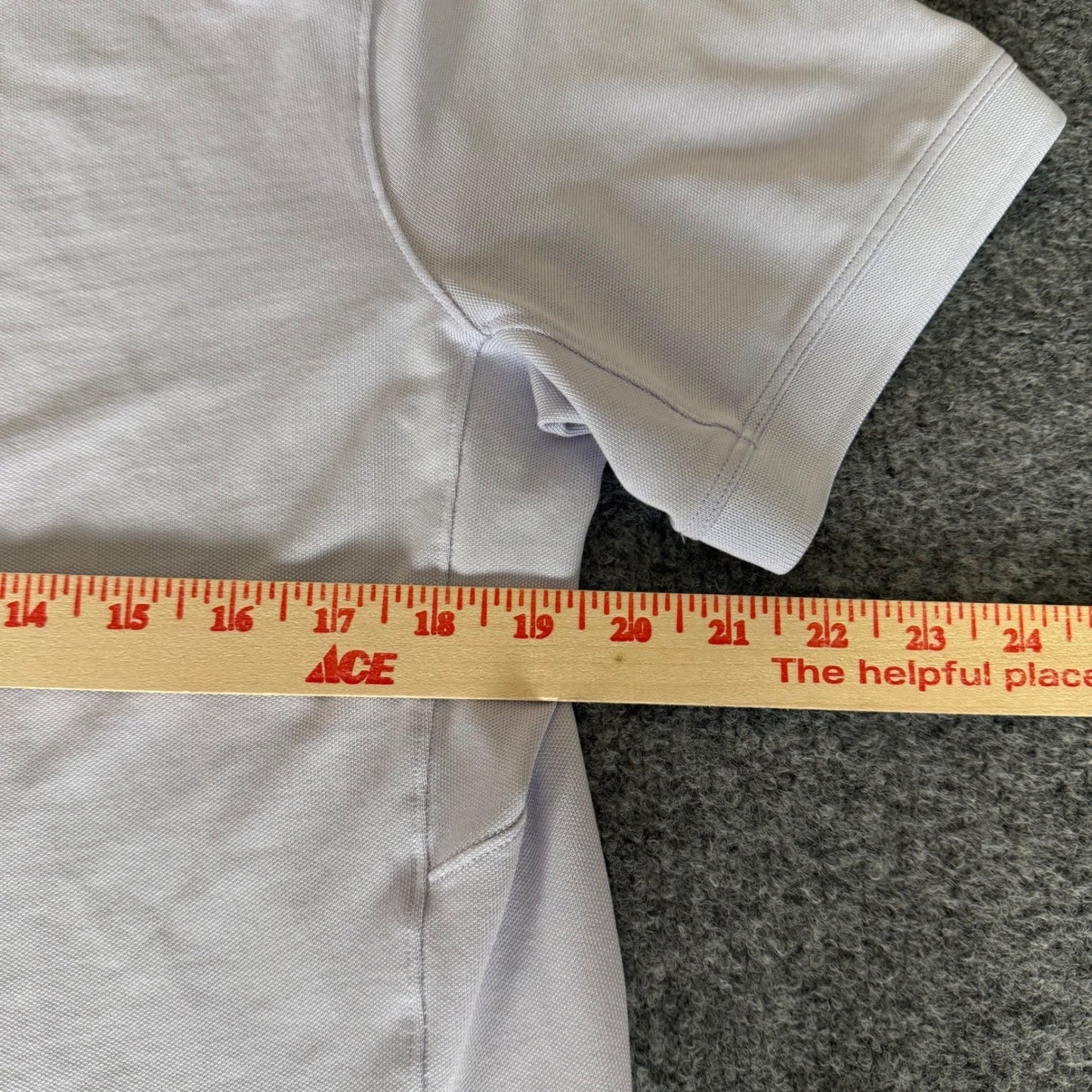 Lululemon Polo Shirt Mens Medium Lavender Short Sleeve Performance Athletic Golf