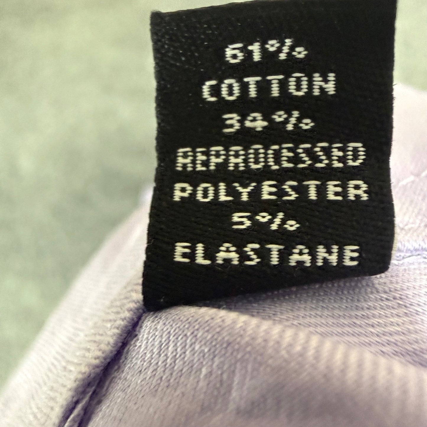 Van Heusen Mens M Regular Fit Stretch Dress Shirt Lavender 15-15.5 34/35 NEW