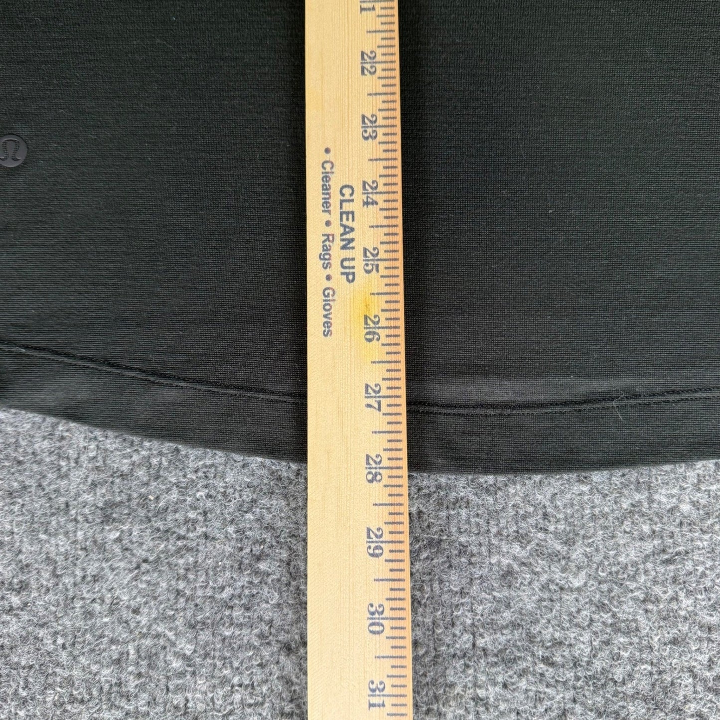 Lululemon Polo Shirt Mens Small Black Short Sleeve Performance Golf Athleisure