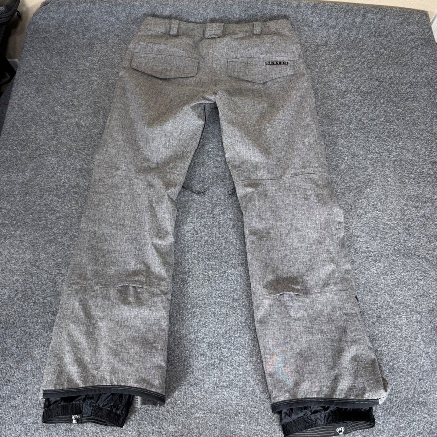 Burton Snowboard Pants Mens Medium 36x32 Gray Heather Waterproof Ski Snow Winter