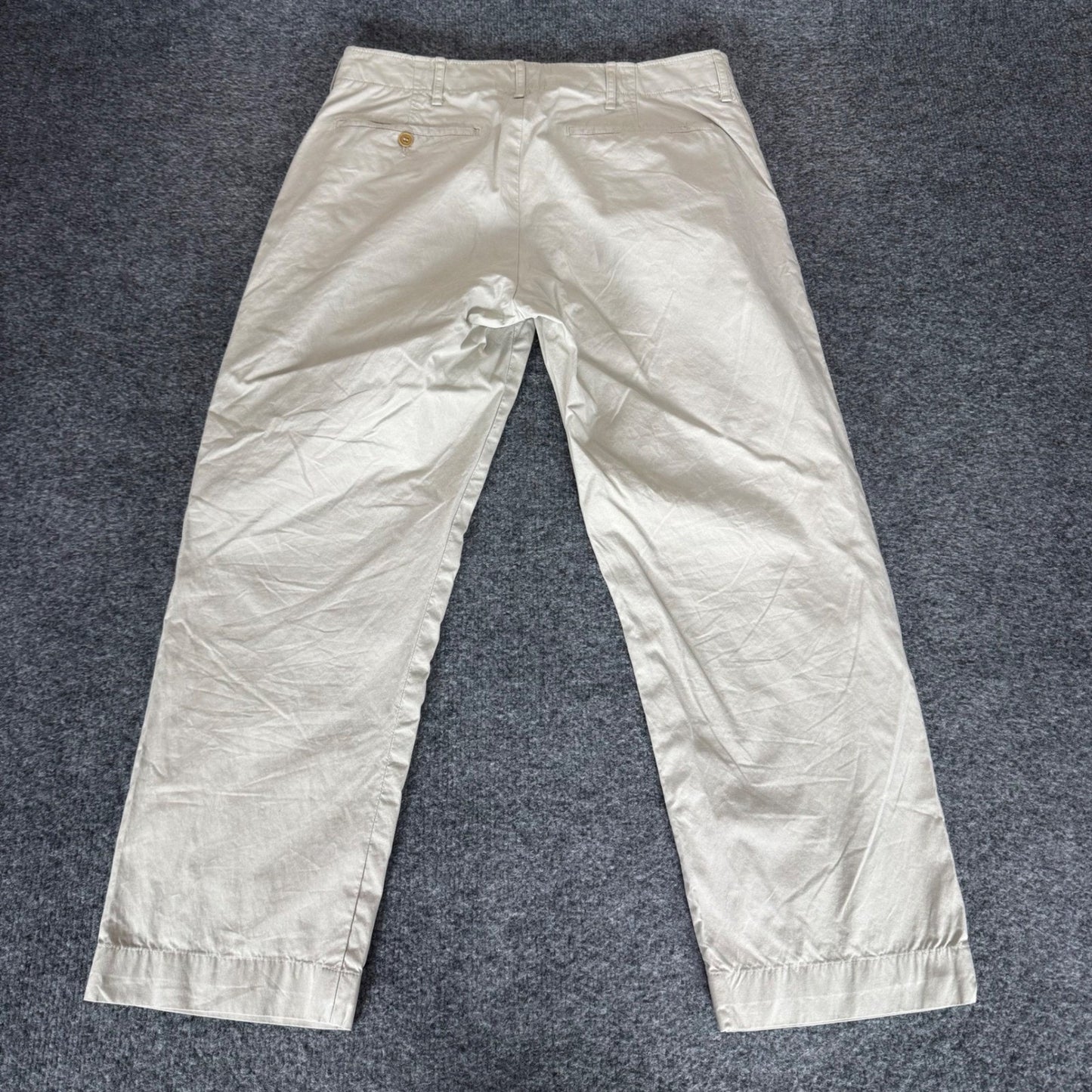 Buck Mason Mens Chino Pants 30x26 Beige Khaki Slim Fit Casual Cotton Everyday