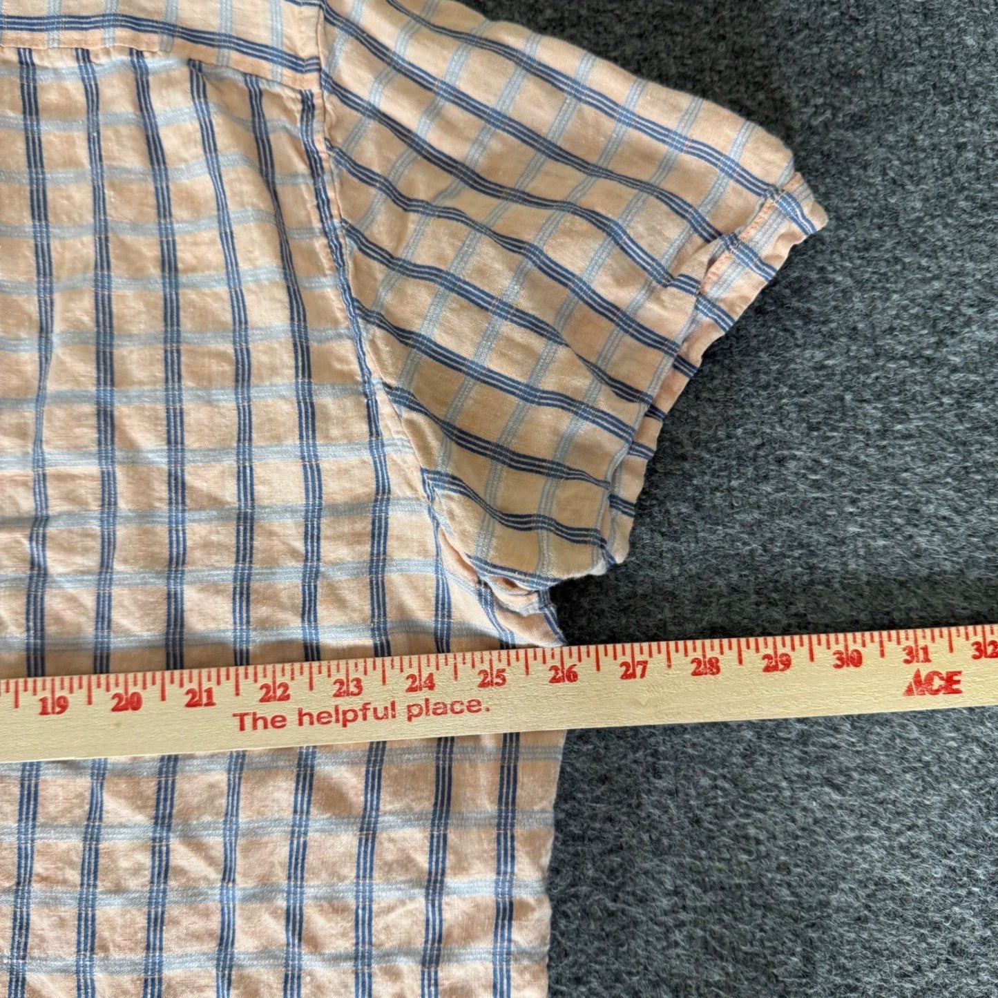 Tommy Bahama Mens XXL Island Modern Fit Linen Blend Plaid Short Sleeve Shirt