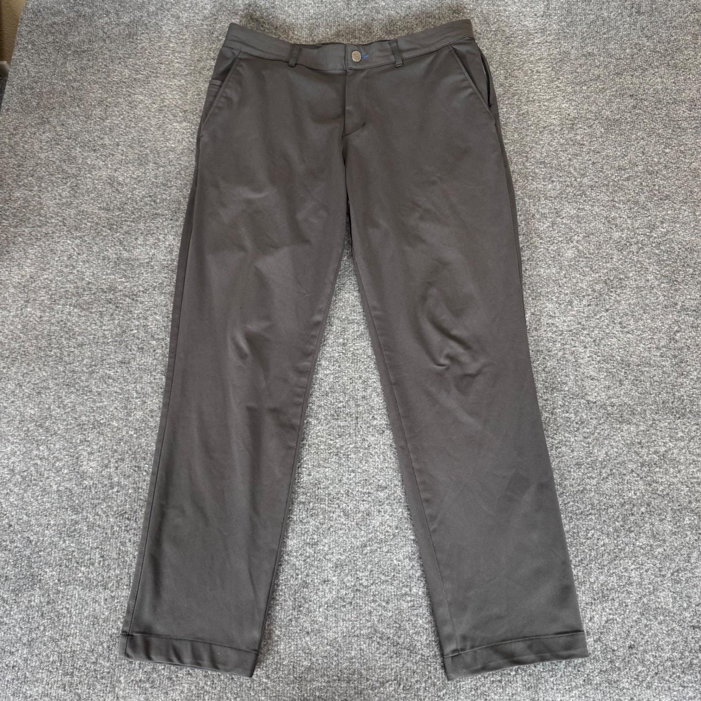 Twillory Performance Pants Mens 32x30 (33x28) Gray Tailored Fit Stretch Golf