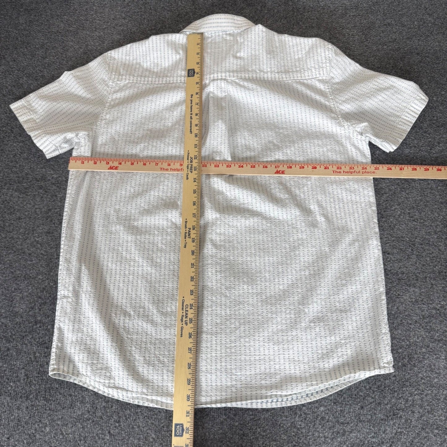 Cody James Core Shirt Mens Large White Seersucker Short Sleeve Button Up Western