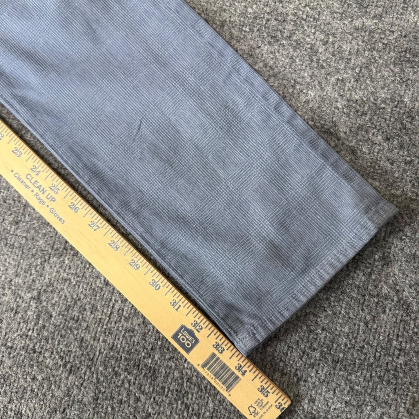AG Adriano Goldschmied The Tellis Modern Slim Blue Glen Plaid Pants 31x34 Mens