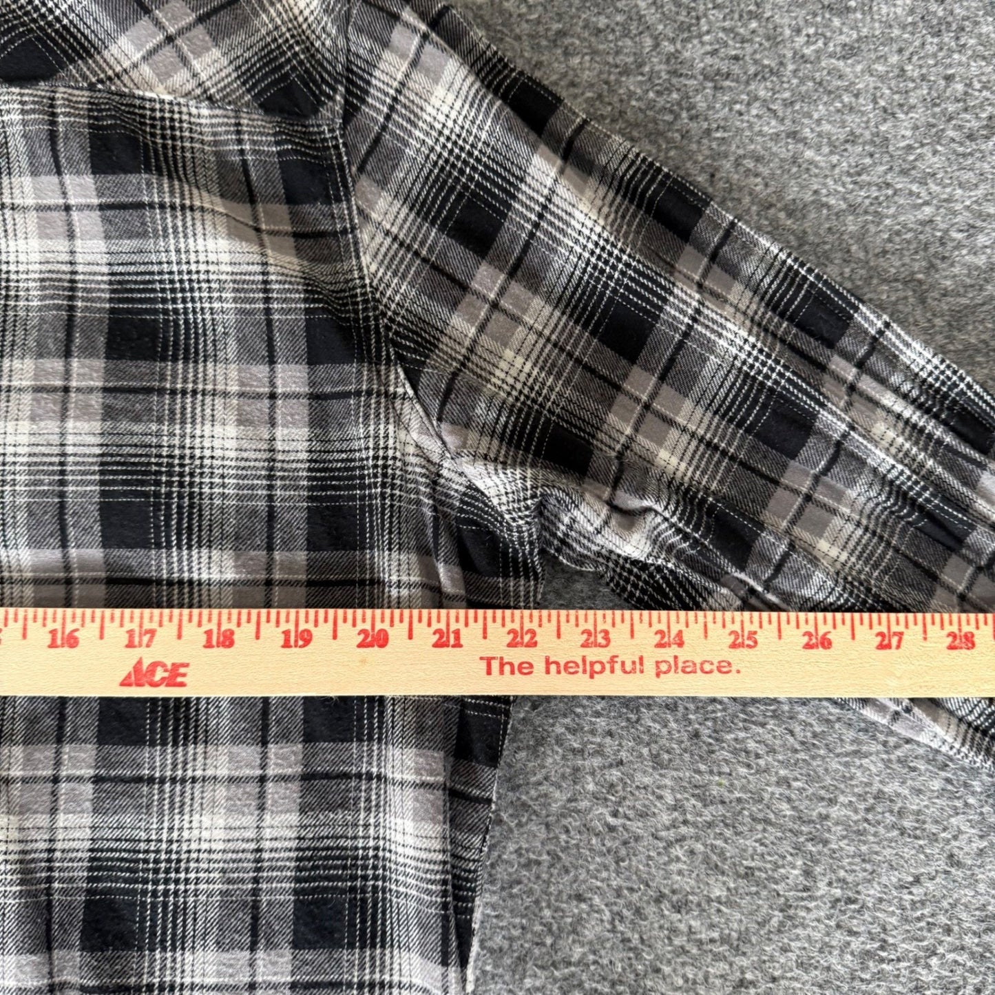 Wrangler Wrancher Mens Large Black Plaid Pearl Snap Western Flannal Shirt Cowboy