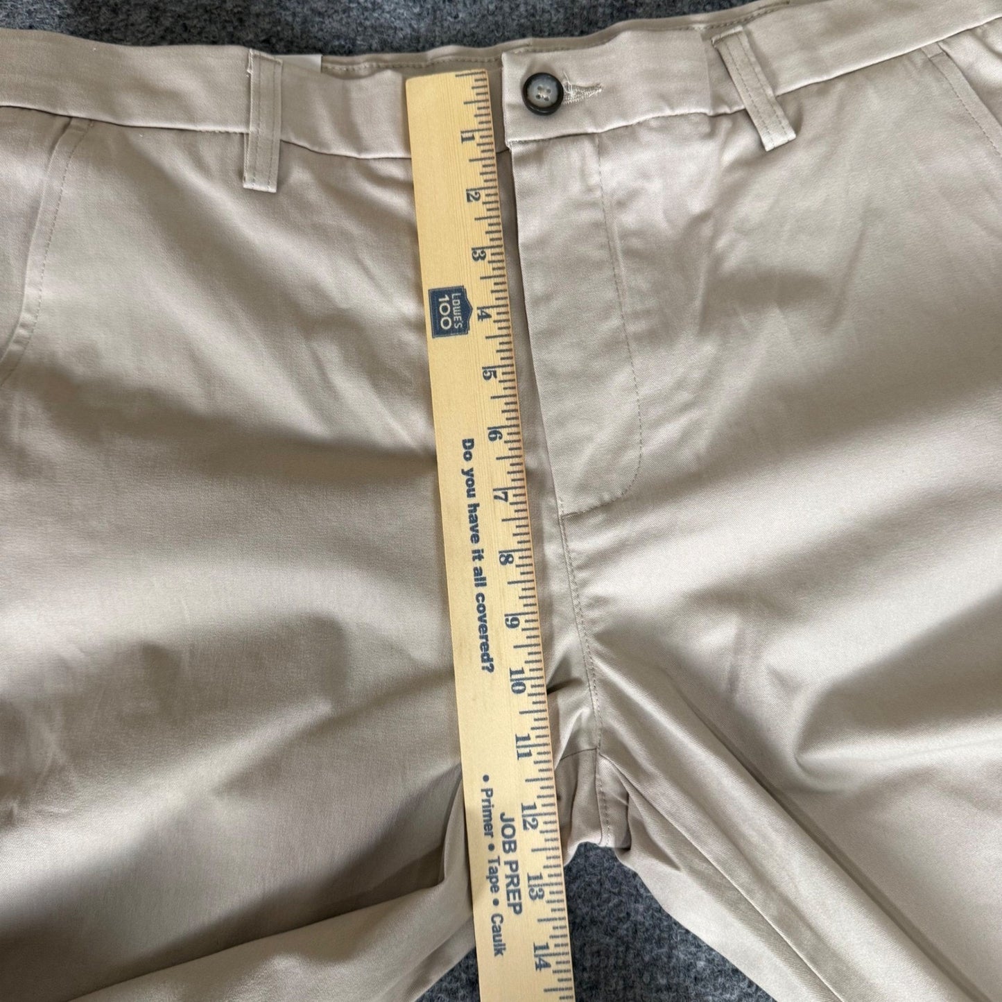Croft & Barrow Mens 34x30 Easy Care Khaki Classic Fit Flat Front Stretch Pants