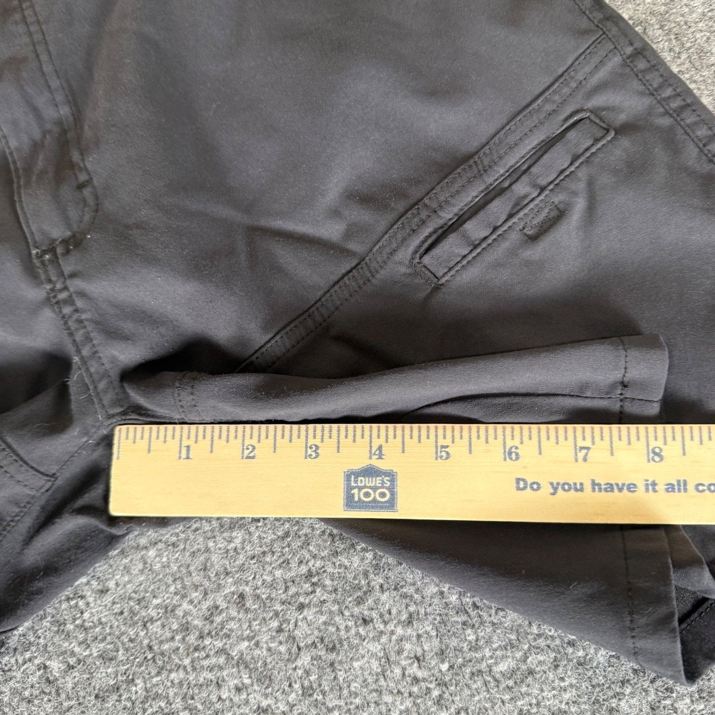 Wrangler ATG All Terrain Gear Cargo Shorts Mens 36 Black Hiking Outdoor Trail