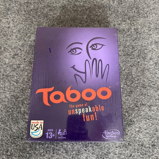 Hasbro Taboo Board Game The Game of Unspeakable Fun Family Party Word Guess NEW