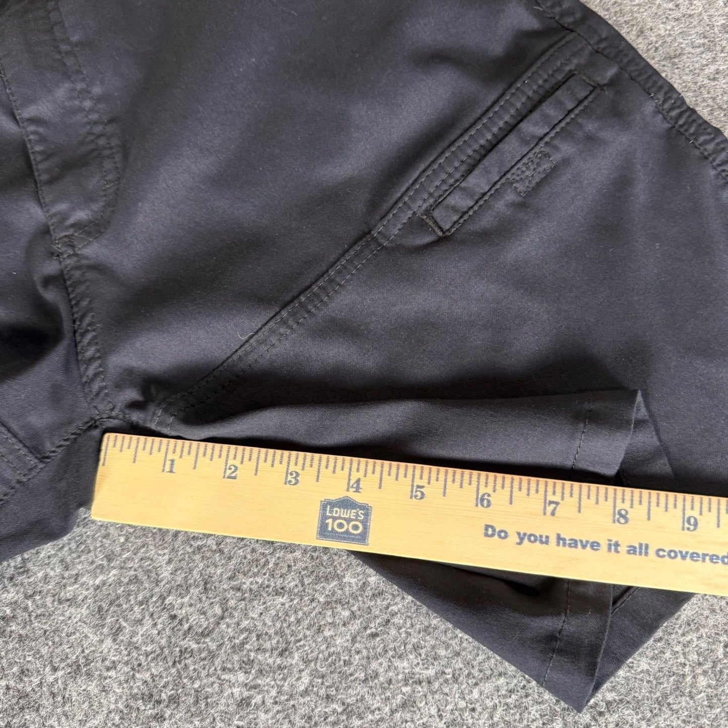Wrangler ATG All Terrain Gear Mens Black Cargo Hiking Shorts 34 Outdoor Utility